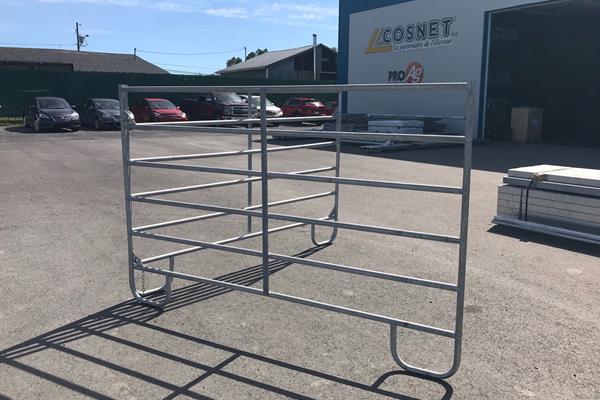 Portable galvanized barrier